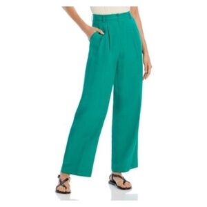 NWT Lucy Paris High Rise Pleated Wide Leg Pants - size S